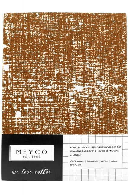 Meyco Aankleedkussenhoes Fine Lines Camel - Meyco - Babywinkel - 4054703516319