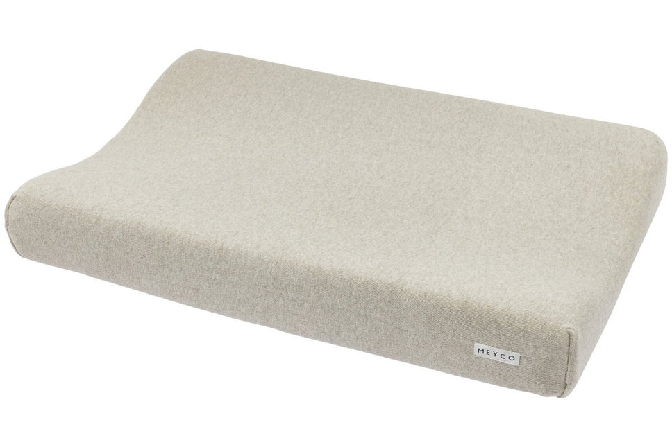 Meyco Aankleedkussenhoes Knit Basic Sand Melange - Meyco - Babywinkel - 4054703630206