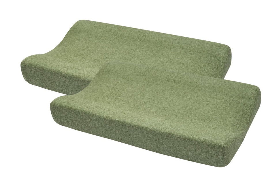 Meyco Aankleedkussenhoes Olive Green 2St 50X70cm - Meyco - Babywinkel - 4054703068122