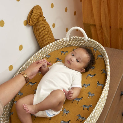Meyco Aankleedkussenhoes Zebra Animal Honey Gold - Meyco - Babywinkel - 4054703516418