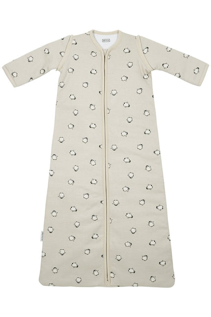 Meyco Baby Penguin Baby Slaapzak Met Afritsbare Mouwen Soft Sand - Meyco - Babywinkel - 4054703823639