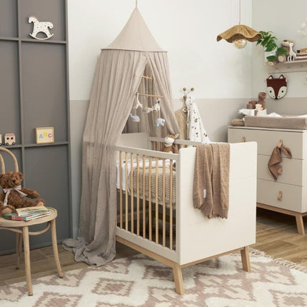 Meyco Baby Wafel Teddy Wiegdeken Sand 75x100cm - Meyco - Babywinkel - 4054703218336
