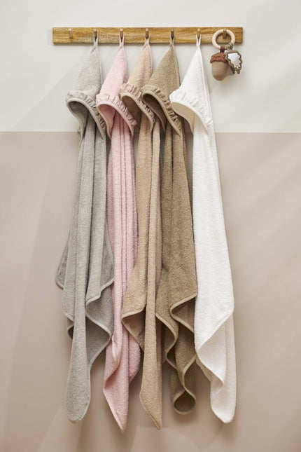 Meyco Badcape Baby Ruffle Taupe 80X80cm - Meyco - Babywinkel - 4054703112313