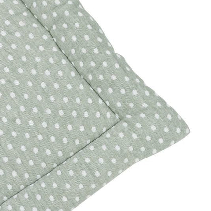 Meyco Boxkleed Little Dots Forest Green koop je bij Babywinkel