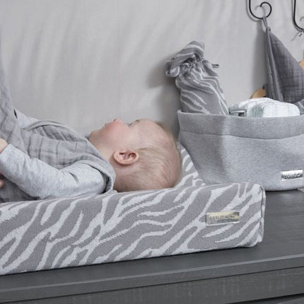Meyco Commodemandje Small Knit Grijs Melange - Meyco - Babywinkel - 4054703823042