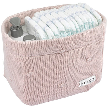 Meyco Commodemandje Small Mini Knots Soft Pink - Meyco - Babywinkel - 4054703230895