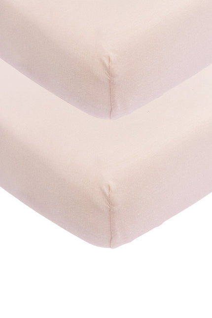 Meyco Hoeslaken Jersey 2St 40X80/90 Soft Pink - Meyco - Babywinkel - 4054703532814