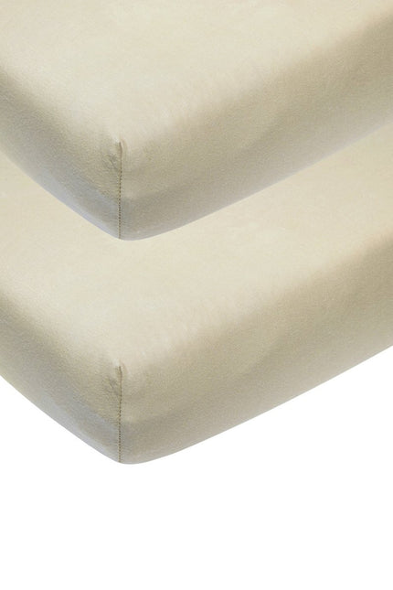 Meyco Hoeslaken Jersey 2St 60X120 Sand - Meyco - Babywinkel - 4054703642063