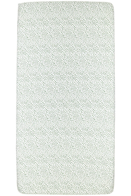 Meyco Hoeslaken Jersey Boxmatras 75X95 Cheetah Forest Green - Meyco - Babywinkel - 4054703566413