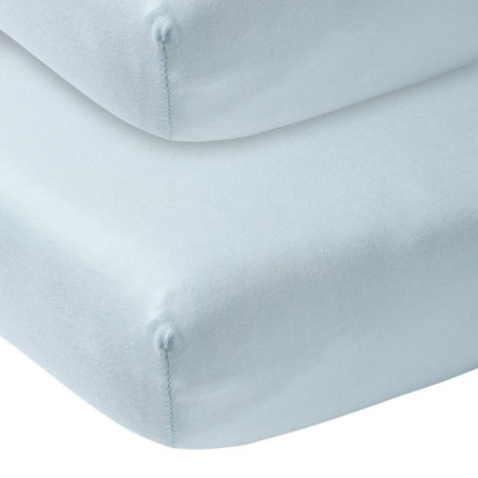Meyco Hoeslaken Jersey Lichtblauw 70x140/150 cm 2st - Meyco - Babywinkel - 4054703652031