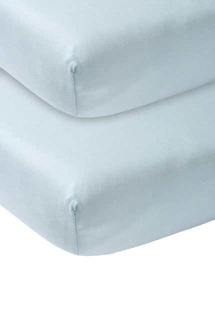 Meyco Hoeslaken Jersey Lichtblauw 70x140/150 cm 2st - Meyco - Babywinkel - 4054703652031