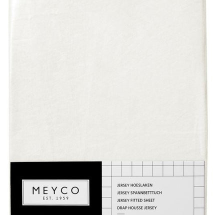 Meyco Hoeslaken Jersey Offwhite 60x120cm - Meyco - Babywinkel - 4054703564013