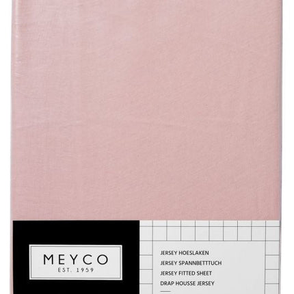 Meyco Hoeslaken Jersey Oudroze 60x120cm - Meyco - Babywinkel - 4054703564259