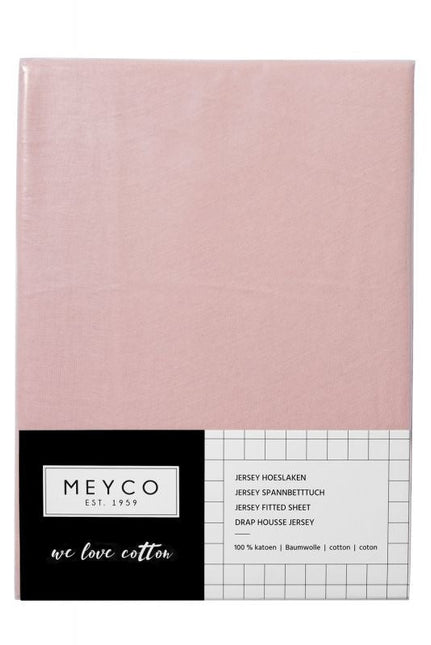 Meyco Hoeslaken Jersey Oudroze 60x120cm - Meyco - Babywinkel - 4054703564259