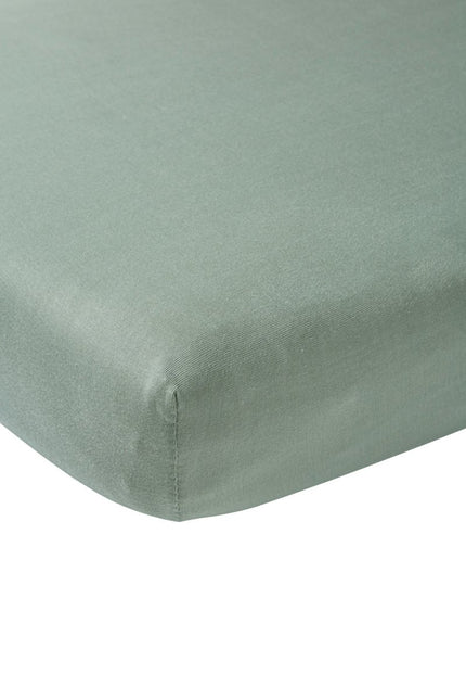 Meyco Hoeslaken Jersey Stone Green 60x120cm - Meyco - Babywinkel - 4054703564228