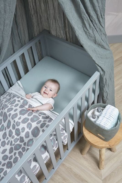 Meyco Hoeslaken Jersey Stone Green 70x140/150 cm 2st - Meyco - Babywinkel - 4054703652222