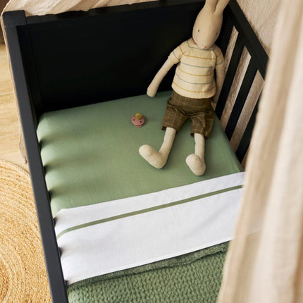 Meyco Hoeslaken Ledikant Olive Green 60X120cm - Meyco - Babywinkel - 4054703668315