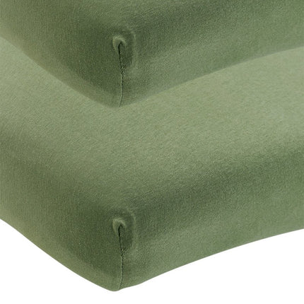 Meyco Hoeslaken Wieg 2St Olive Green 40X80/90cm - Meyco - Babywinkel - 4054703668124