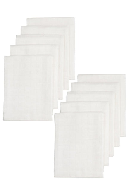 Meyco Hydrofiele Doek 10St Wit - Meyco - Babywinkel - 4054703522006