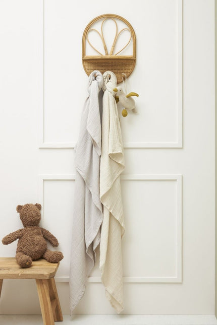 Meyco Hydrofiele Doek 2 - Pack Soft Sand/Greige 120X120cm - Meyco - Babywinkel - 4054703201628