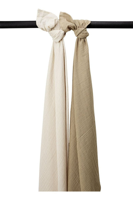 Meyco Hydrofiele Doek 2 - Pack Soft Sand/Taupe 120X120cm - Meyco - Babywinkel - 4054703201611