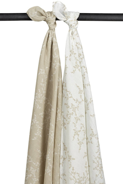 Meyco Hydrofiele Doek 2St Branches Sand - Meyco - Babywinkel - 4054703451689