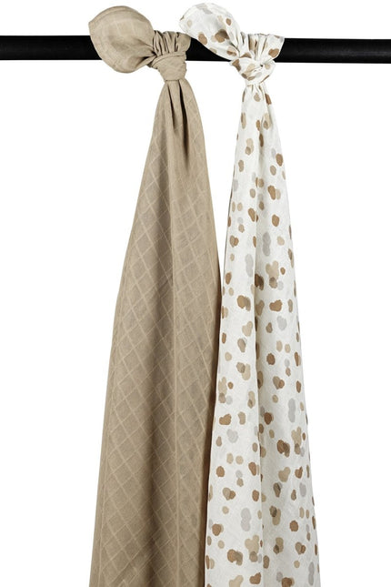 Meyco Hydrofiele Doek 2St Stains Sand - Meyco - Babywinkel - 4054703451962