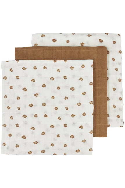 Meyco Hydrofiele Doek 3St Mini Panther Toffee - Meyco - Babywinkel - 4054703452556