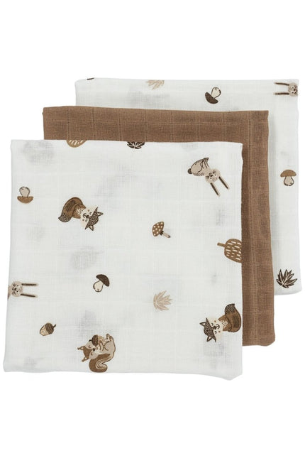 Meyco Hydrofiele Doek Animals 3 - Pack Toffee 70X70cm - Meyco - Babywinkel - 4054703152043