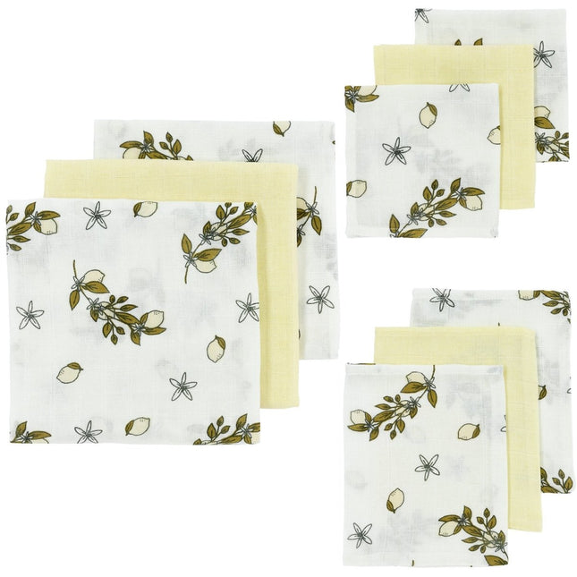Meyco Hydrofiele Doek Hydrofiel Set 9St Lemon - Meyco - Babywinkel - 4054703450705