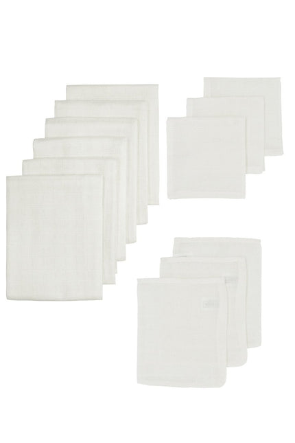 Meyco Hydrofiele Doek Set 12St Offwhite - Meyco - Babywinkel - 4054703402018