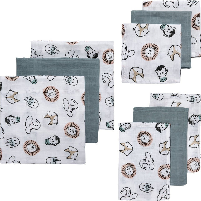Meyco Hydrofiele Doek Set 9St Animal - Meyco - Babywinkel - 4054703003192