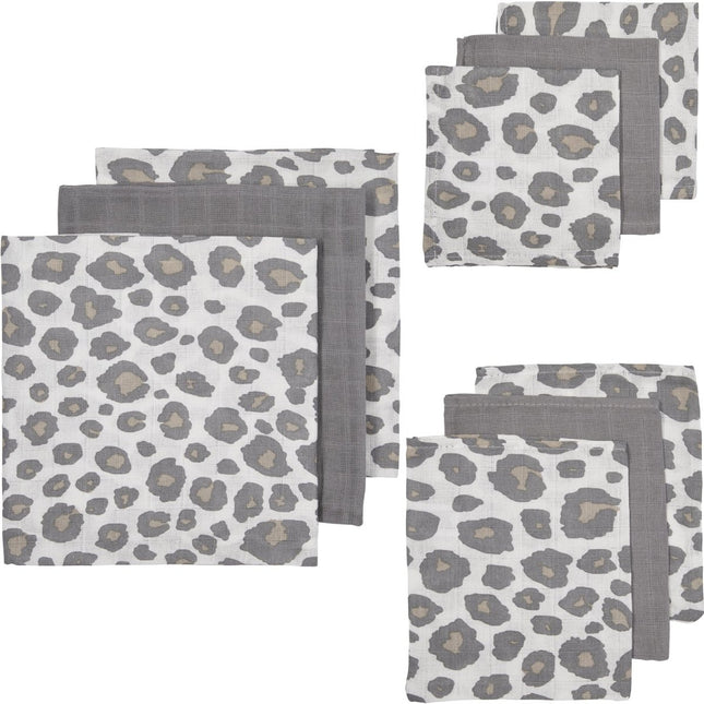Meyco Hydrofiele Doek Set 9St Panter Neutral - Meyco - Babywinkel - 4054703003215