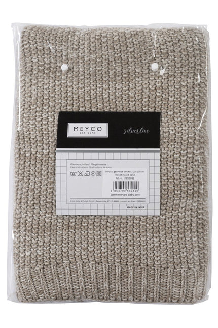 Meyco Ledikantdeken Relief Mixed Zand - Meyco - Babywinkel - 4054703530810