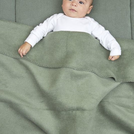 Meyco Ledikantdeken Uni Forest Green - Meyco - Babywinkel - 4054703124323