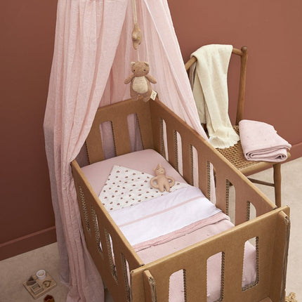 Meyco Ledikantlaken Bies Soft Pink - Meyco - Babywinkel - 4054703414813