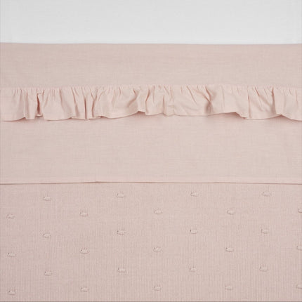 Meyco Ledikantlaken Ruffle Soft Pink - Meyco - Babywinkel - 4054703414936