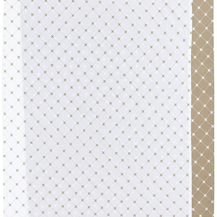 Meyco LedikantlakenxMrs. Keizer 2St Louis Taupe - Meyco - Babywinkel - 4054703444612