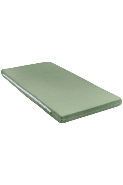 Meyco Matrashoes Jersey Campingbed Deluxe 60X120 Forest Green - Meyco - Babywinkel - 4054703544329