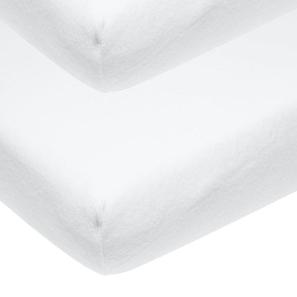 Meyco Molton Hoeslaken Strech Co - Sleeper 2St White 50X90cm - Meyco - Babywinkel - 4054703364907