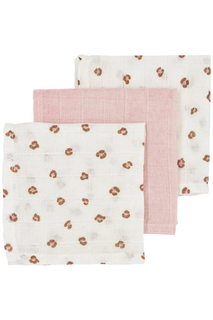 Meyco Monddoekje 3St Mini Panther Soft Pink - Meyco - Babywinkel - 4054703457544