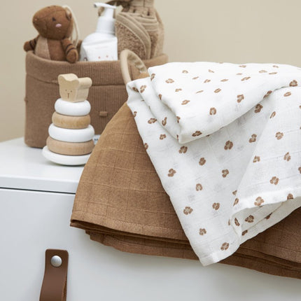 Meyco Monddoekje 3St Mini Panther Toffee - Meyco - Babywinkel - 4054703457551