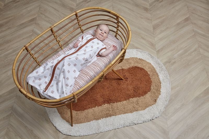 Meyco Slaapzak Baby Block Stripe Camel - Meyco - Babywinkel - 4054703410228