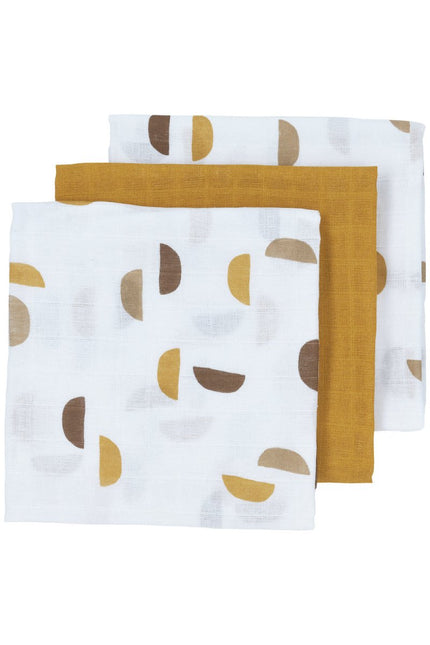 Meyco Wasbare Luier Shapes Honey Gold 3st - Meyco - Babywinkel - 4054703452990