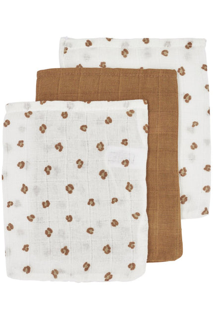 Meyco Washandje 3St Mini Panther Toffee - Meyco - Babywinkel - 4054703458558