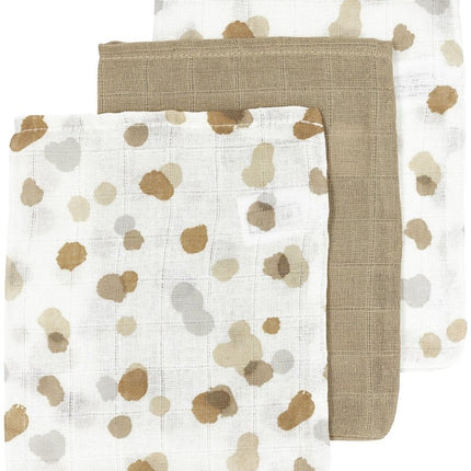 Meyco Washandje 3St Stains Sand - Meyco - Babywinkel - 4054703458961