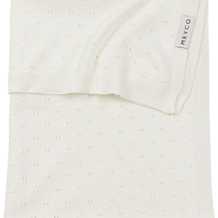 Meyco Wiegdeken Bamboe Offwhite 75X100cm koop je bij Babywinkel