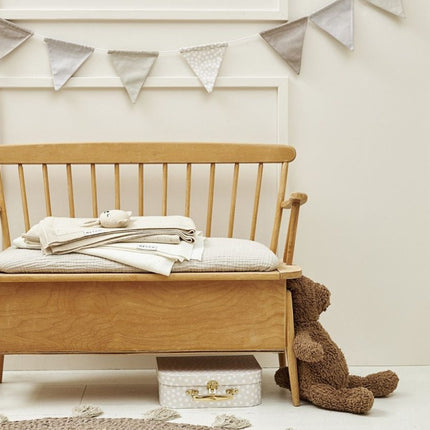 Meyco Wiegdeken Bamboe Offwhite 75X100cm koop je bij Babywinkel