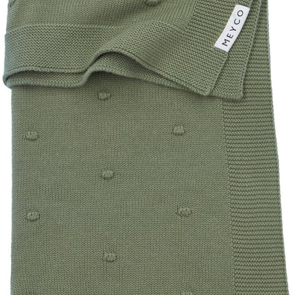 Meyco Wiegdeken Mini Knots Forest Green - Meyco - Babywinkel - 4054703330786