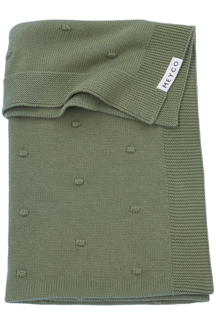 Meyco Wiegdeken Mini Knots Forest Green - Meyco - Babywinkel - 4054703330786
